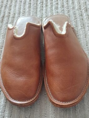 Men's WP Standard Mr. Grumpy Tan Leather Shearling-Lined Slip-On Loafers